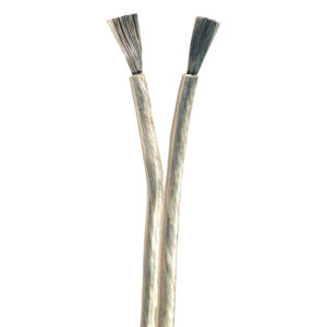 Close-up of two metal wires