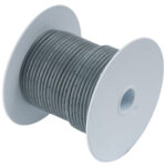 Gray Ethernet cable spool