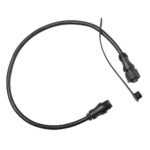 Black electrical cable with connectors.