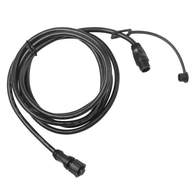 Black electrical cable with connectors.