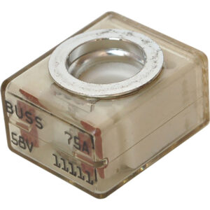 75A automotive fuse, 58V rating, Bussmann brand