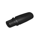 Black car charger adapter close-up view