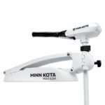 Minn Kota Maxxum trolling motor, white and black.