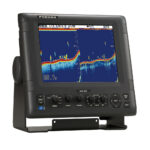 Marine sonar display showing underwater readings