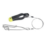 Fishing line clipper with retractable lanyard