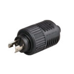 Black high-voltage electrical connector for tools