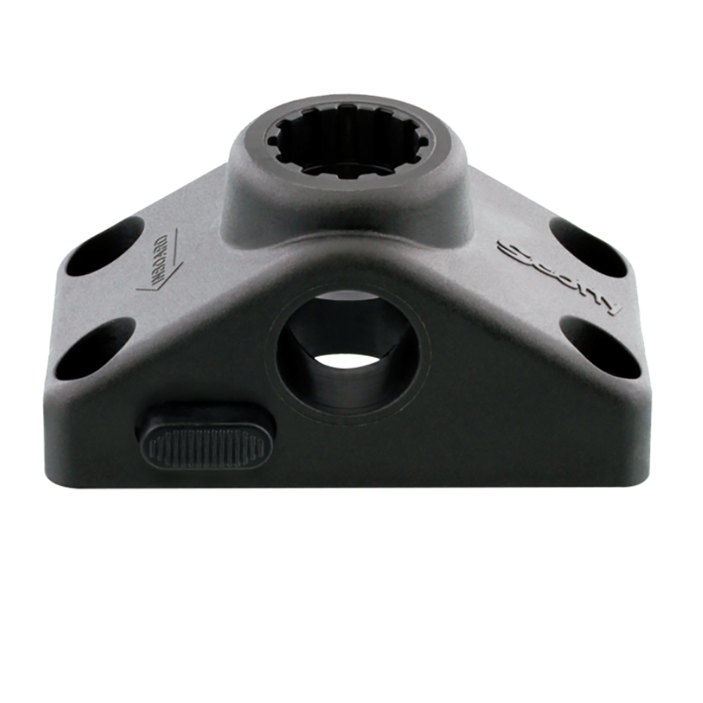 Black bracket mount with circular slot