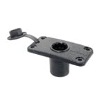 Black flush mount fishing rod holder