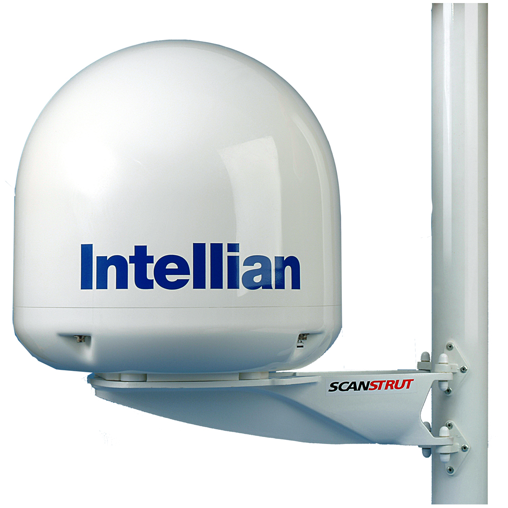 Intellian marine antenna with Scanstrut mount