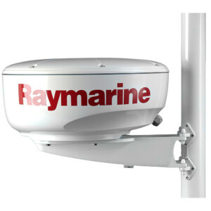 Raymarine radar mounted on ship mast