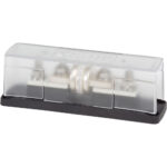 Fuse block with protective cover