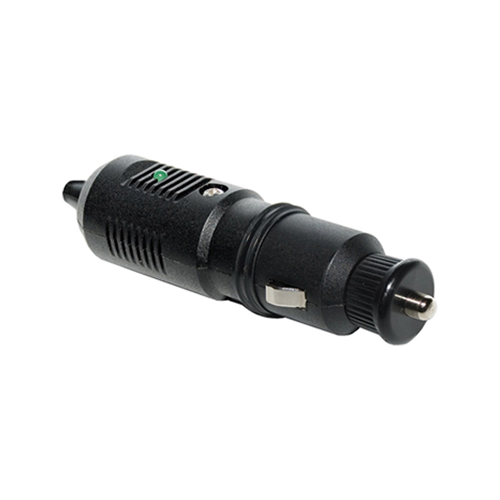 Black car cigarette lighter plug adapter