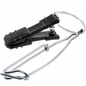 Ratcheting fishing line clamp device
