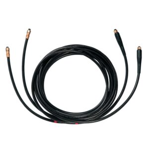 Long black extension cable with connectors.