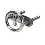 Chrome metal horse trailer tie ring