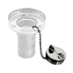 Chrome deck fill with chain and cap.