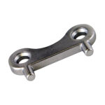 Metal bicycle chain link connector piece