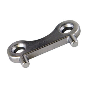Metal bicycle chain link connector piece