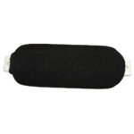 Black padded headrest for dental chairs.