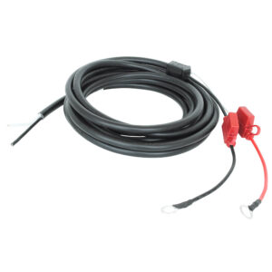 Black cable with red and black connectors.