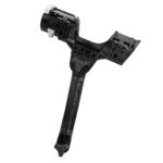 Black plastic water pipe junction connector