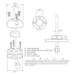 Technical diagram of a deck seal assembly.