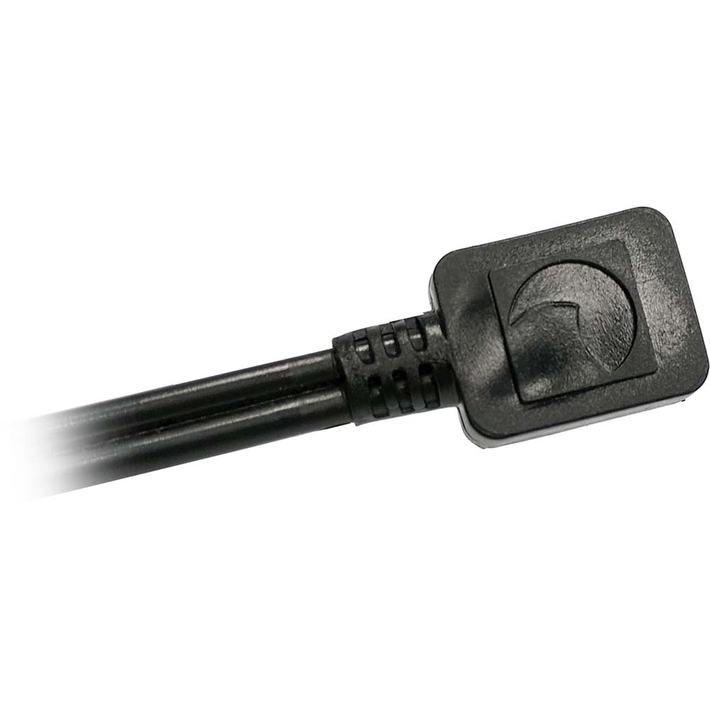 Black electrical connector cable close-up