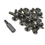 Pile of screws with driver bit