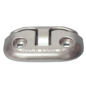 Metal dock cleat with bolt holes