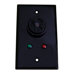 Black switch panel with indicator lights