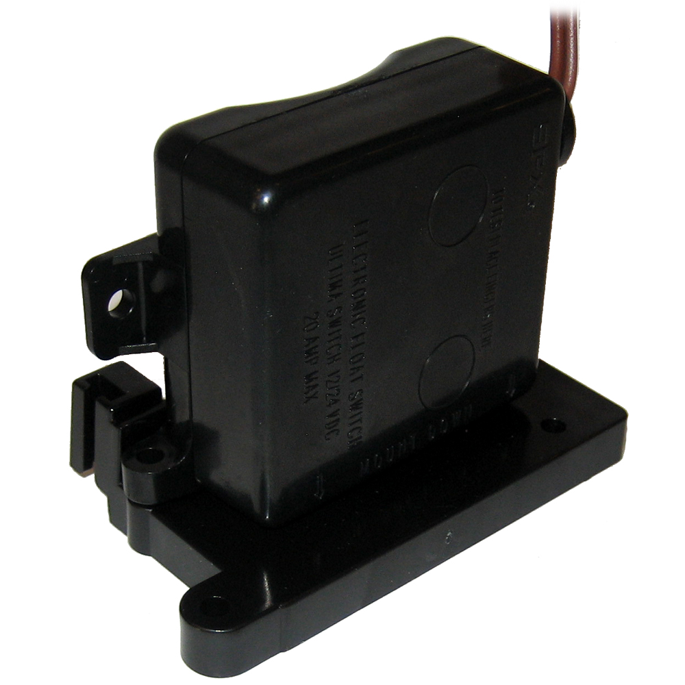 Black electronic device, plastic enclosure with wires.