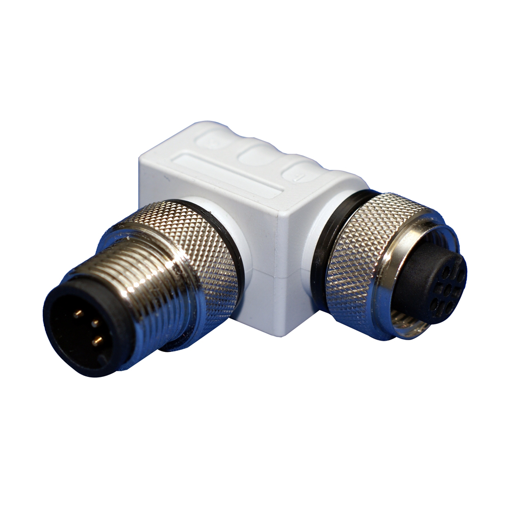 Industrial elbow connector with metal threads