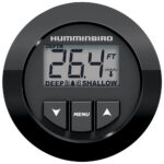 Humminbird depth gauge showing 26.4 feet
