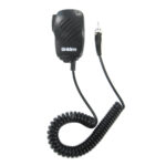 Uniden handheld microphone with coiled cable