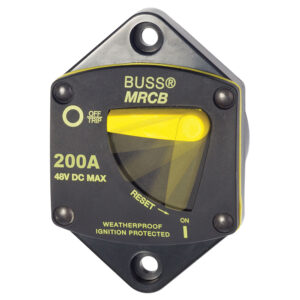 200A weatherproof circuit breaker switch with yellow reset