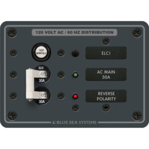 Electrical panel with ELCI and polarity indicators