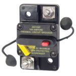 100 Amp thermal circuit breaker with reset switch