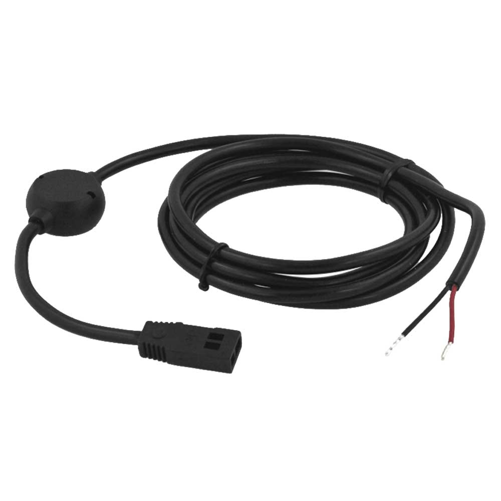 Black cable with open wire ends and plug
