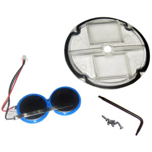 Replacement part kit with batteries and screws