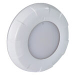 Round white LED ceiling light fixture