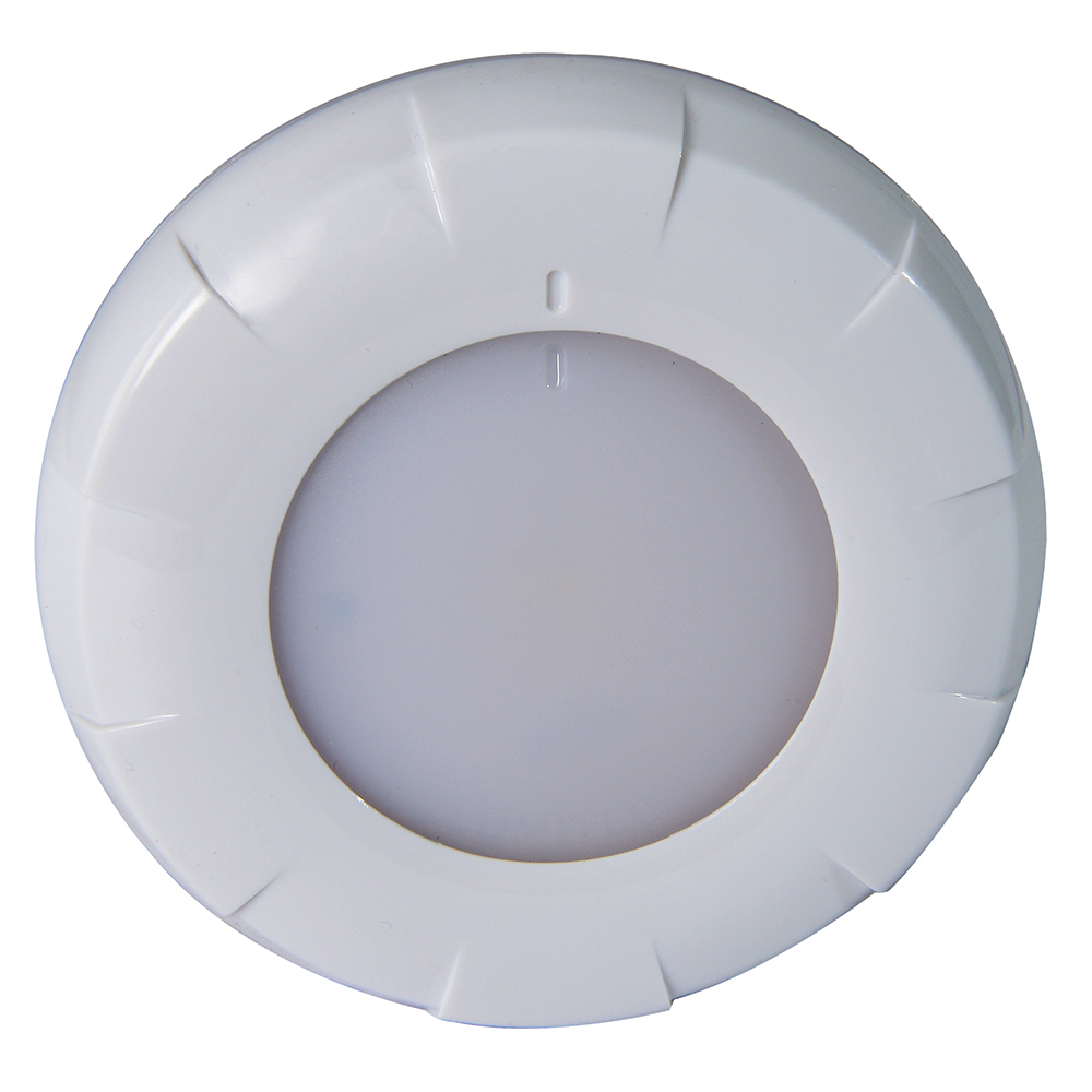 Round white ceiling light fixture