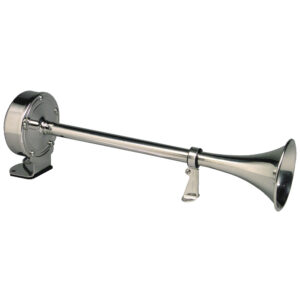 Chrome marine trumpet air horn