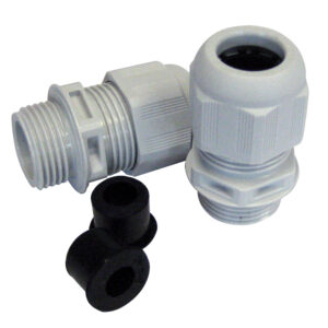 Plastic cable gland connectors and seals