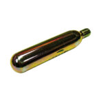Metal CO2 cartridge for airguns and inflators.