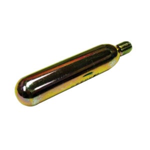 Metal CO2 cartridge for airguns and inflators.