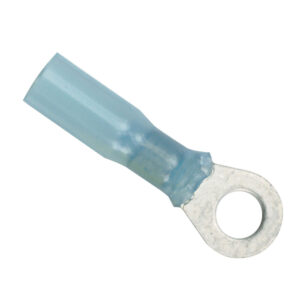 Blue insulated ring terminal connector