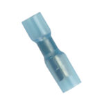 Blue insulated electrical butt connector