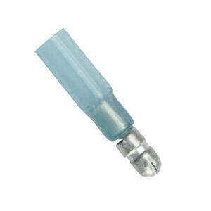 Blue electrical connector with metal tip
