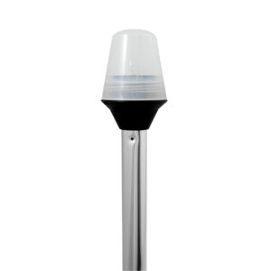 Silver telescopic pole with adjustable top
