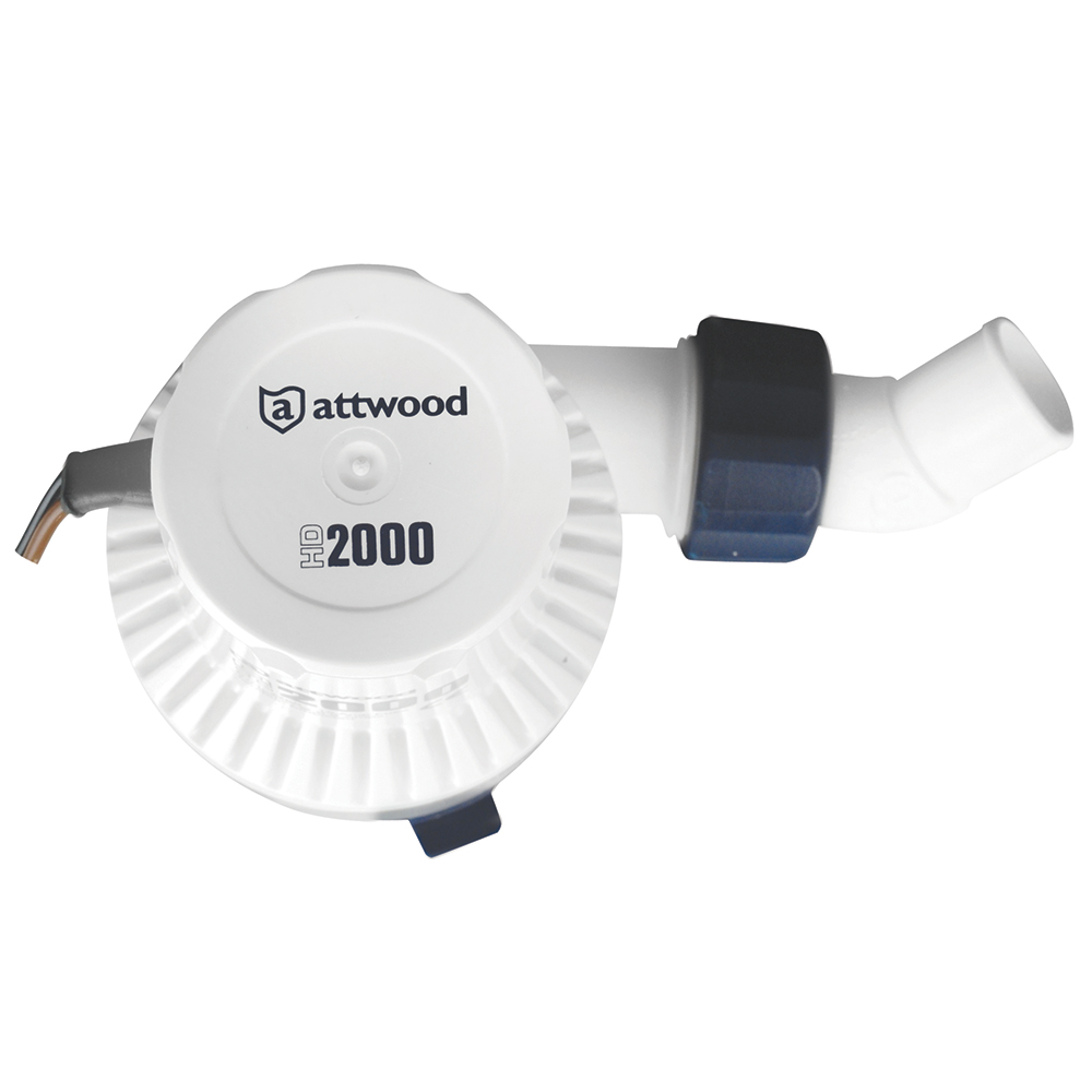 Attwood HD 2000 marine pump with hose outlet.